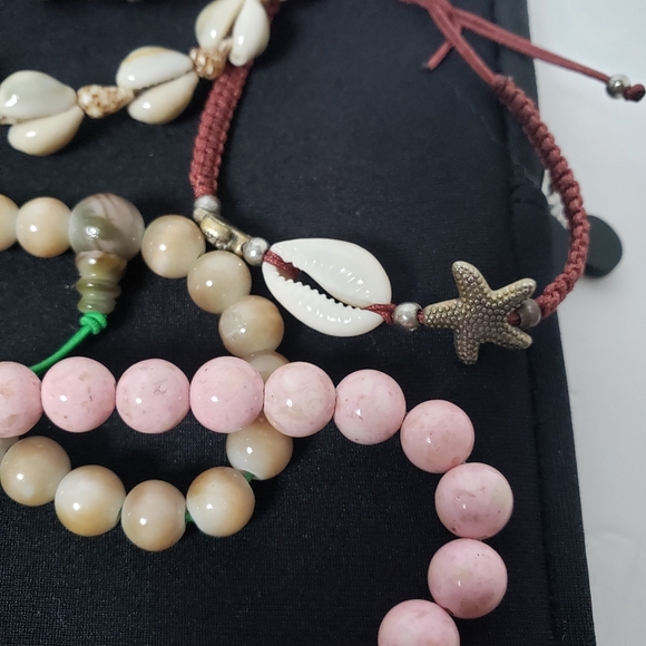 Fashion Seashell And Bead Jewelry Lot Of 7 - Picture 4 of 5